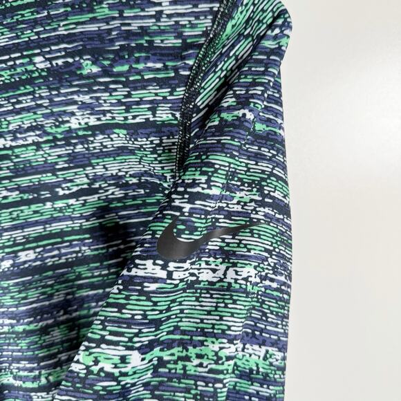 Nike Dri-FIT 1/2 Zip Pullover Women’s S Blue Green Long Sleeve Running Top - Picture 4 of 11